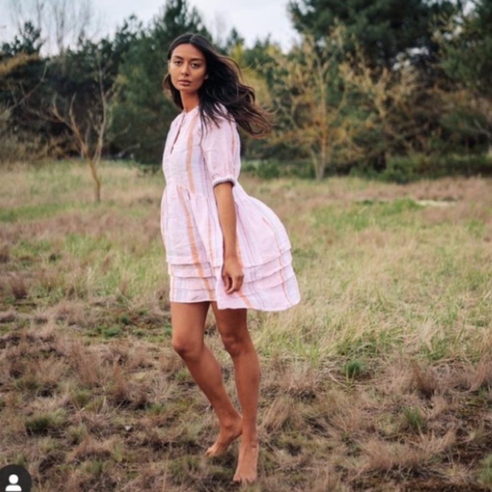 H&M x lemlem NWT Tie Back Linen Dress
